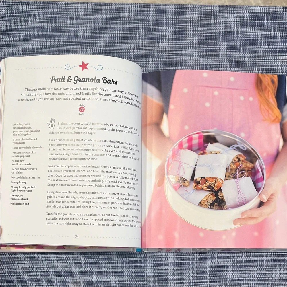 Williams Sonoma American Girl Cooking Book - Blue and White Cover